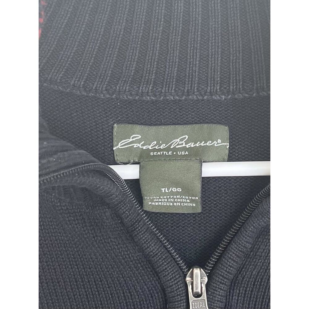 Eddie Bauer Mens TL Blue Snowflake Sweater Long Sleeve Pullover Athleisure - Picture 5 of 12